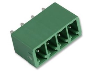 Header 4-polig e=3,81mm - uitlopend