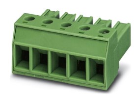 Printplaatconnector e=7.62mm - uitlopend
