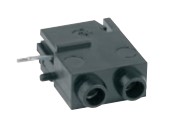 Testaansluiting 2x2mm, soldeer, zwart - PB free - uitlopend