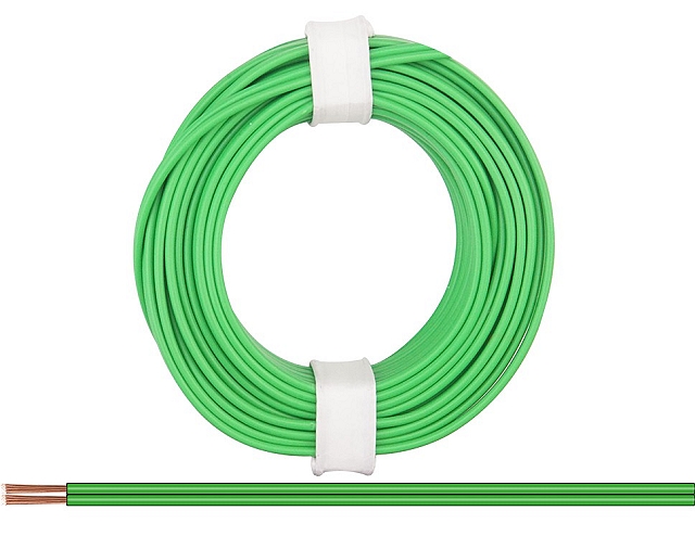x5m Tweeling snoer 2x0,14mm² - groen/groen