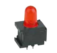 LED bouwsteen 5mm staand rood - uitlopend