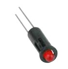 Signaallicht plastic LED houder 3mm rood - uitlopend