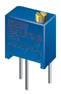 Instelpotmeter 12-slagen top-adjust QIL - 500K - uitlopend