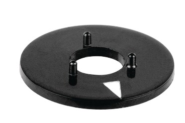 Cijferschaal zwart 44mm - uitlopend