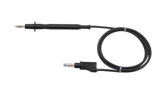 Siliconen test snoer 1 m zwart 1,5 mm²