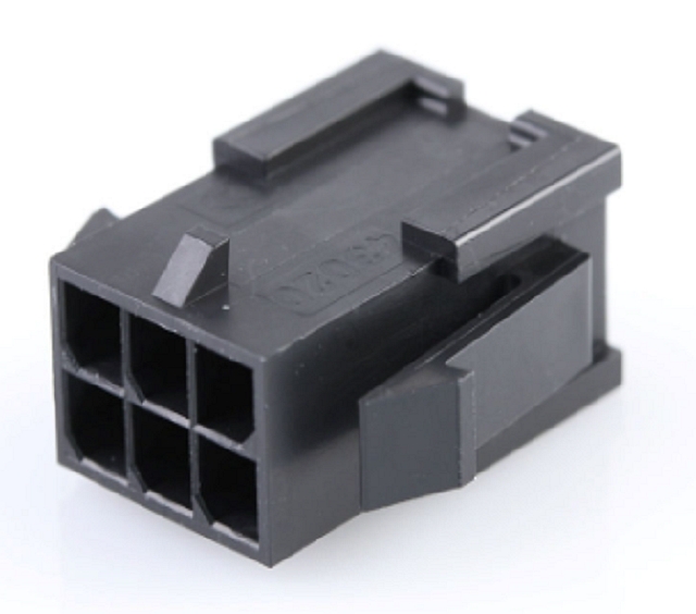 Micro-Fit 3.0 Male housing connector 6-polig