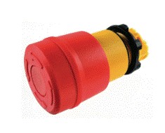 E-Stop Actuator,IP68,MAINTAINED,Red Plastic Mushroom Cap,Twist-to-Unlock - uitlopend