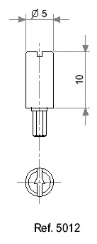 Asje voor PT10 M... instelpotmeters - 10mm - zwart