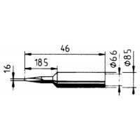 Soldeerstift ø1,6mm - uitlopend