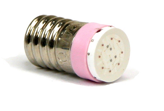 E10 MultiLED 8 LED's 24Vac/dc 16mA - rood - uitlopend