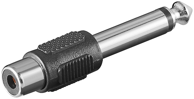 Adapter tulpsteker female -> 6,3mm mono plug