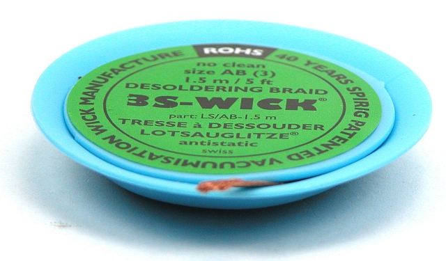 Desoldering braid 2,0mm wide - 1,5m long - green