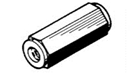 x10 Afstandsbus inw/inw messing M2,5 - 5mm - blister