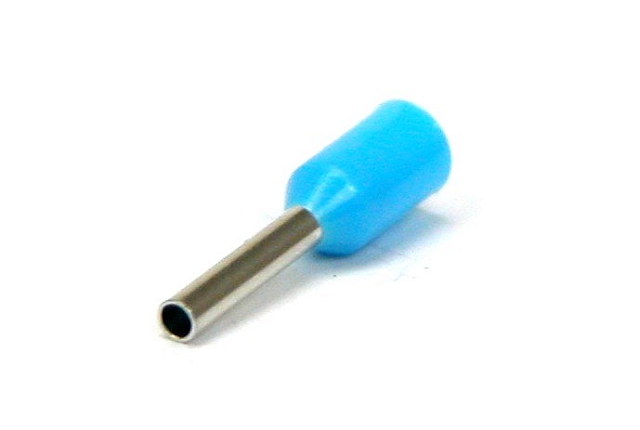 x100 Adereindhuls geisoleerd 0,75mm² x 8mm - blauw