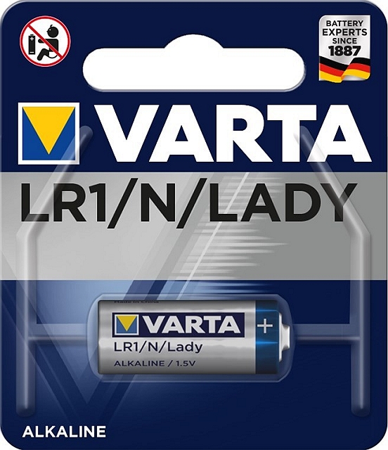 Alkaline batterij 1,5V (N/Lady)- blister