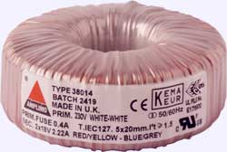 Toroidal Core Transformer 400V - 24V/0,83A (20VA)