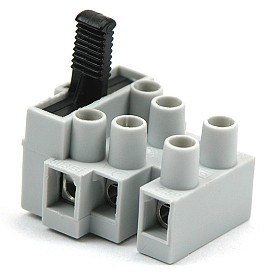 Terminal block with fuseholder 3-pos - V2