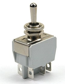 Kippschalter 10A/250Vac 2-polig - moment-aus-moment
