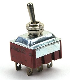 Toggle switch 15A/250Vac 3-pole - on-off