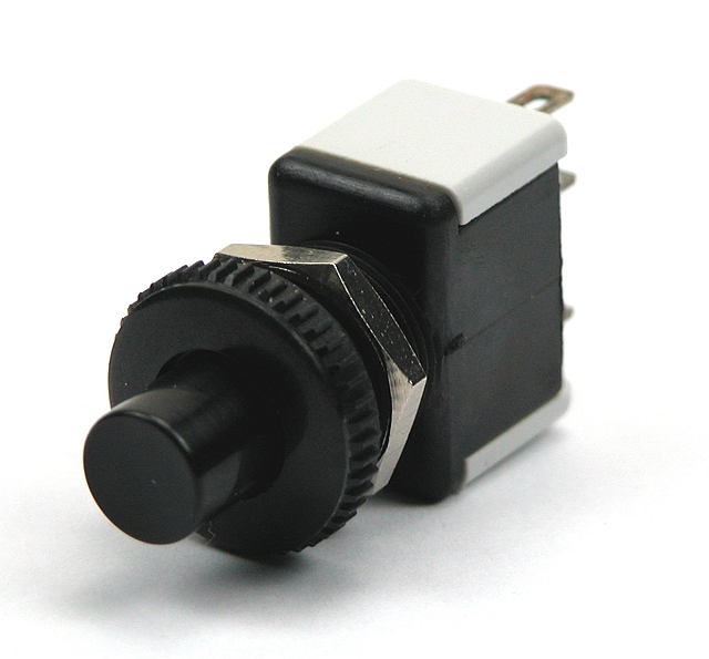 Pushbutton 1-pole on-off - solder