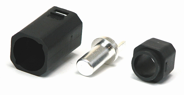 Voedingsconnector 1-polig Male 90A - 500Vdc - zwart