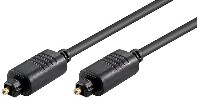 Toslinkkabel stecker - stecker - ø5mm kabel - 2m