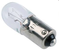 Bajonetlampje groot ø10 x 28mm - 7V/300mA