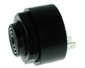 Piezo signal transmitter, 2.9 kHz, 95 dB, 12 VDC, 20 mA, black - uitlopend