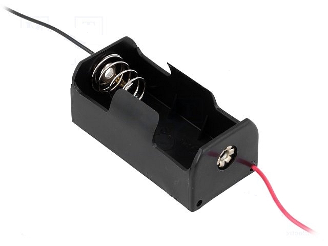Batteryholder for 1x C-cell with wires