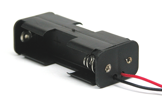 Batteriehalter 2x Mignonzellen (AA) 15 cm kabel