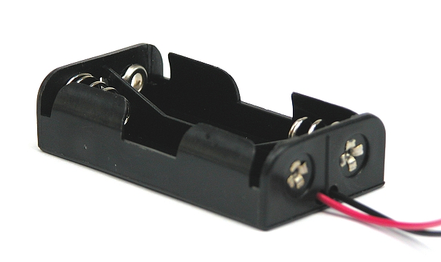 Batterijhouder 2x Penlight (AA) (2x1) met 15cm kabel