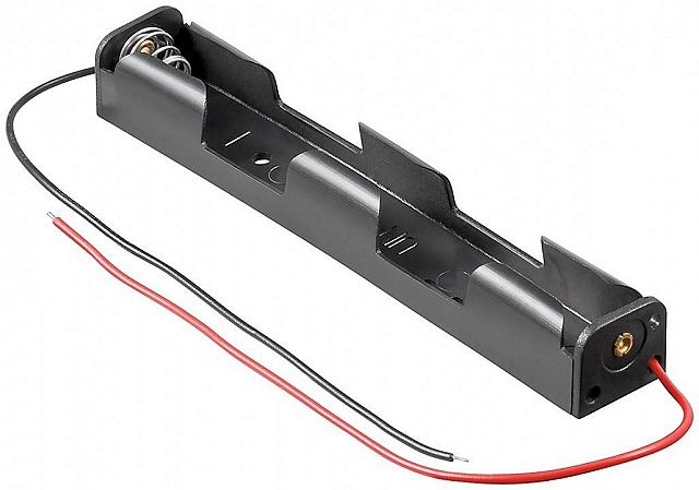 Batterijhouder 2x Penlight (AA) met 15cm kabel