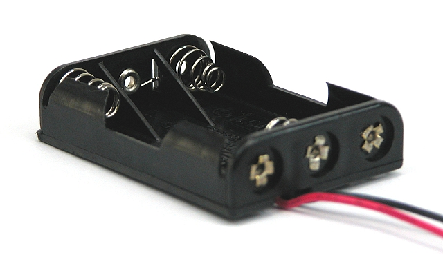 Batterijhouder 3x Microcel (AAA) met 15cm kabel