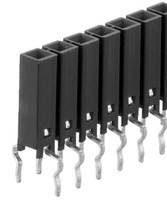 Contactstrip female 1x36p veerkontakt - verguld - dual input e=2,54