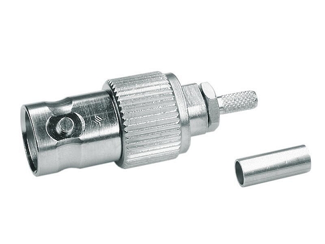 BNC cable receptable crimp 50 Ohm - RG-174/RG-316