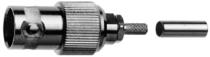 BNC kabeldeel female krimp 75 Ohm RG-179