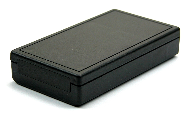 Gehäuse 105x60x22mm mit batteriefach schwarz