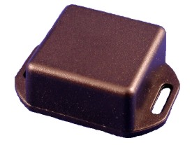Behuizing 60x35x20mm zwart - flensbevestiging