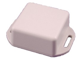 Behuizing 50x50x15mm - grijs - flensbevestiging