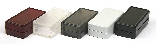 Enclosure ABS 35 x 20 x 15mm - transparent clear