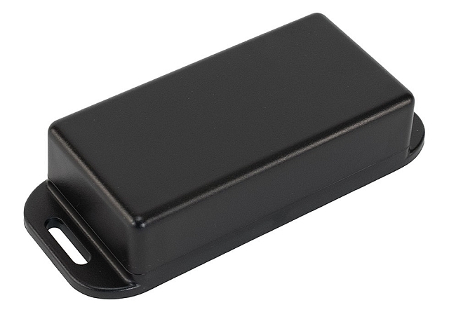 Enclosure Polycarbonate 80x40x22mm - black - flanged - IP68