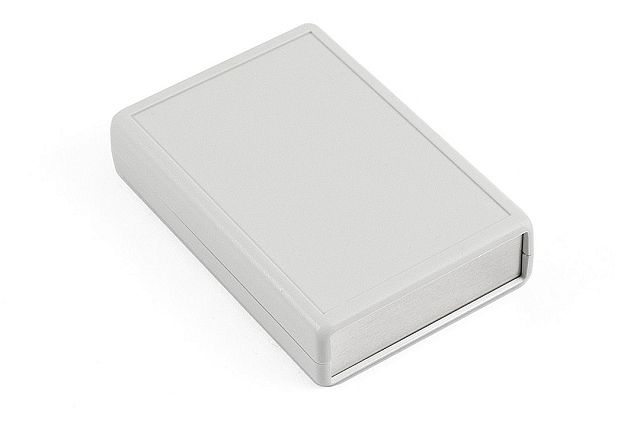 Enclosure Hand-Held 110x75x25mm grey with lose alum. panels