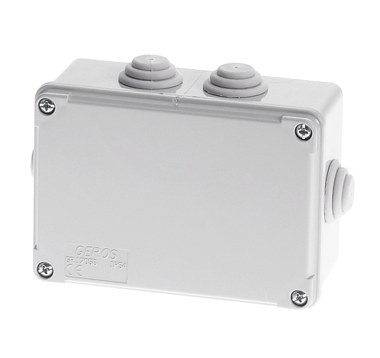 Surface Box 130 x 90 x 65mm - IP-65 - with stepped glands
