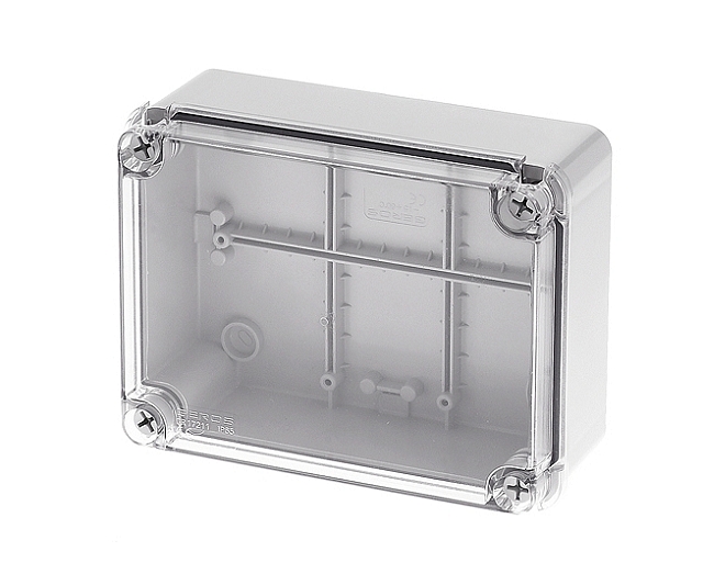 Gehäuse 190 x 140 x 75mm - IP-65 - transparante deckel