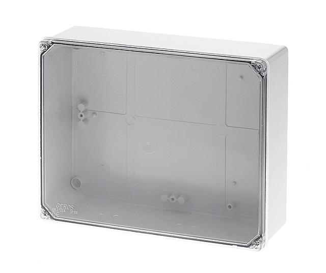 Gehäuse 240 x 190 x 90mm - IP-65 - transparante deckel