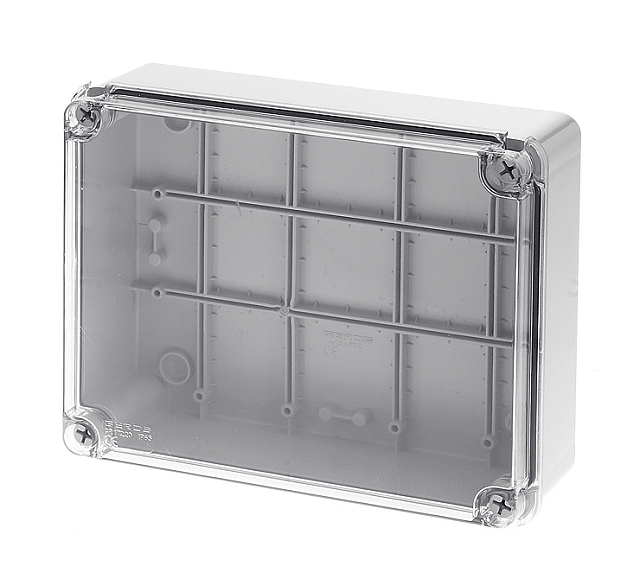 Gehäuse 240 x 190 x 100mm - IP-65 - transparante deckel