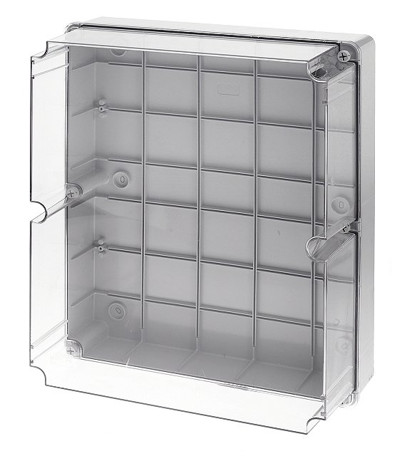 Gehäuse 460 x 380 x 180mm - IP-65 - transparante deckel