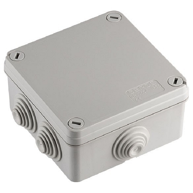 Surface Box 105 x 105 x 55mm - IP-55 - with stepped glands