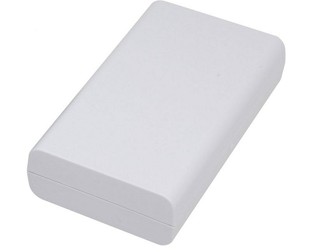 Two part plastic box 120x70x30mm - grey