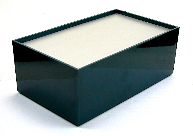 Plastic enclosure Aluminium front 85x56x35,5mm